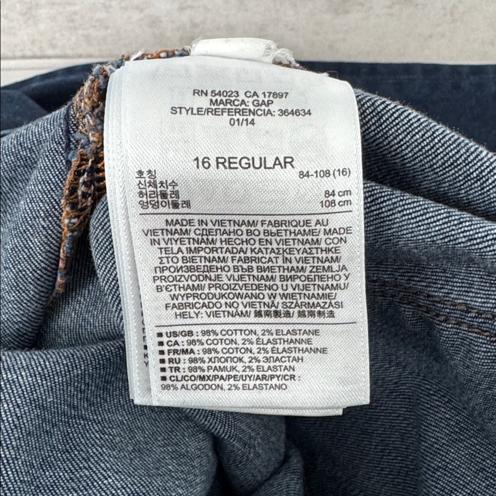 GAP Women's Curvy Indigo Mid Rise Flare Leg Jeans - Picture 5 of 5